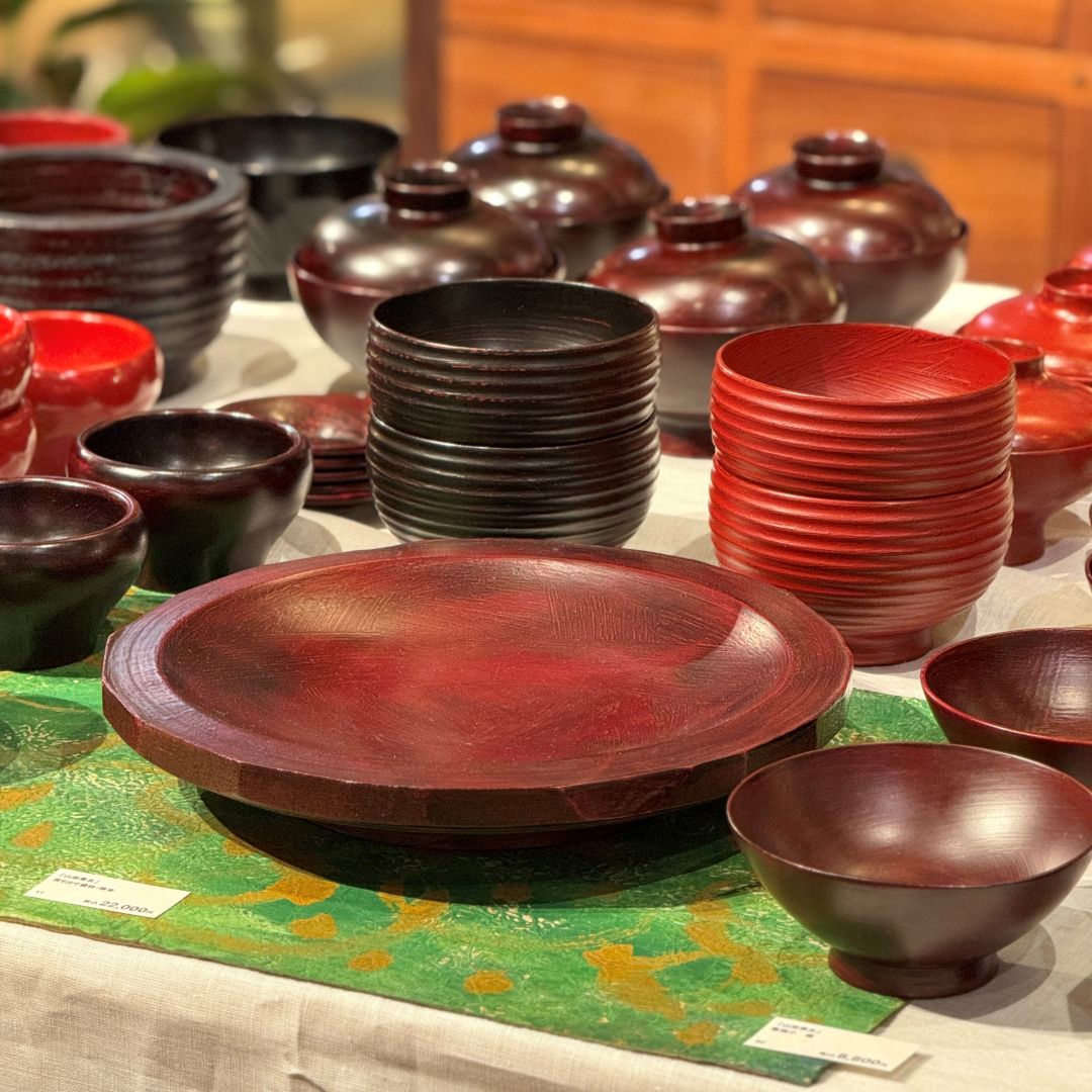 銀座】山岸 厚夫 漆器展 〜日常使いの漆器と漆絵〜 開催中 | 4F